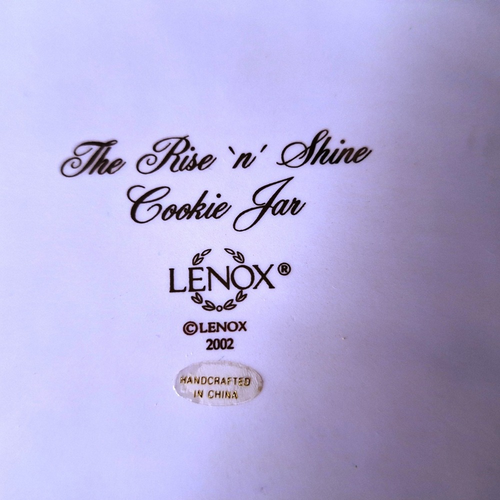 The Rise 'n' Shine Cooke Jar Lenox 2002 - Picture 15 of 16